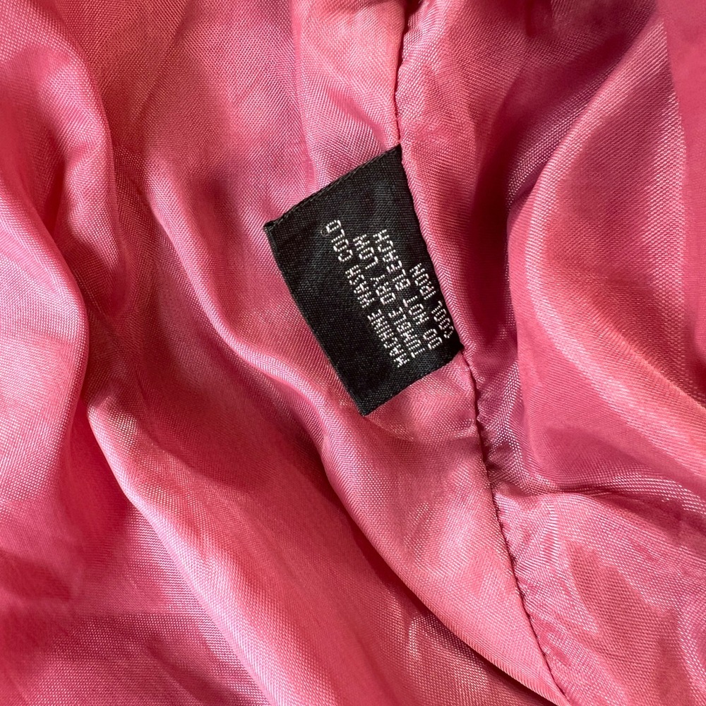 VTG Peter England Mens XL Windbreaker Jacket Pink Full Zip Lightweight Outerwear - Picture 11 of 13